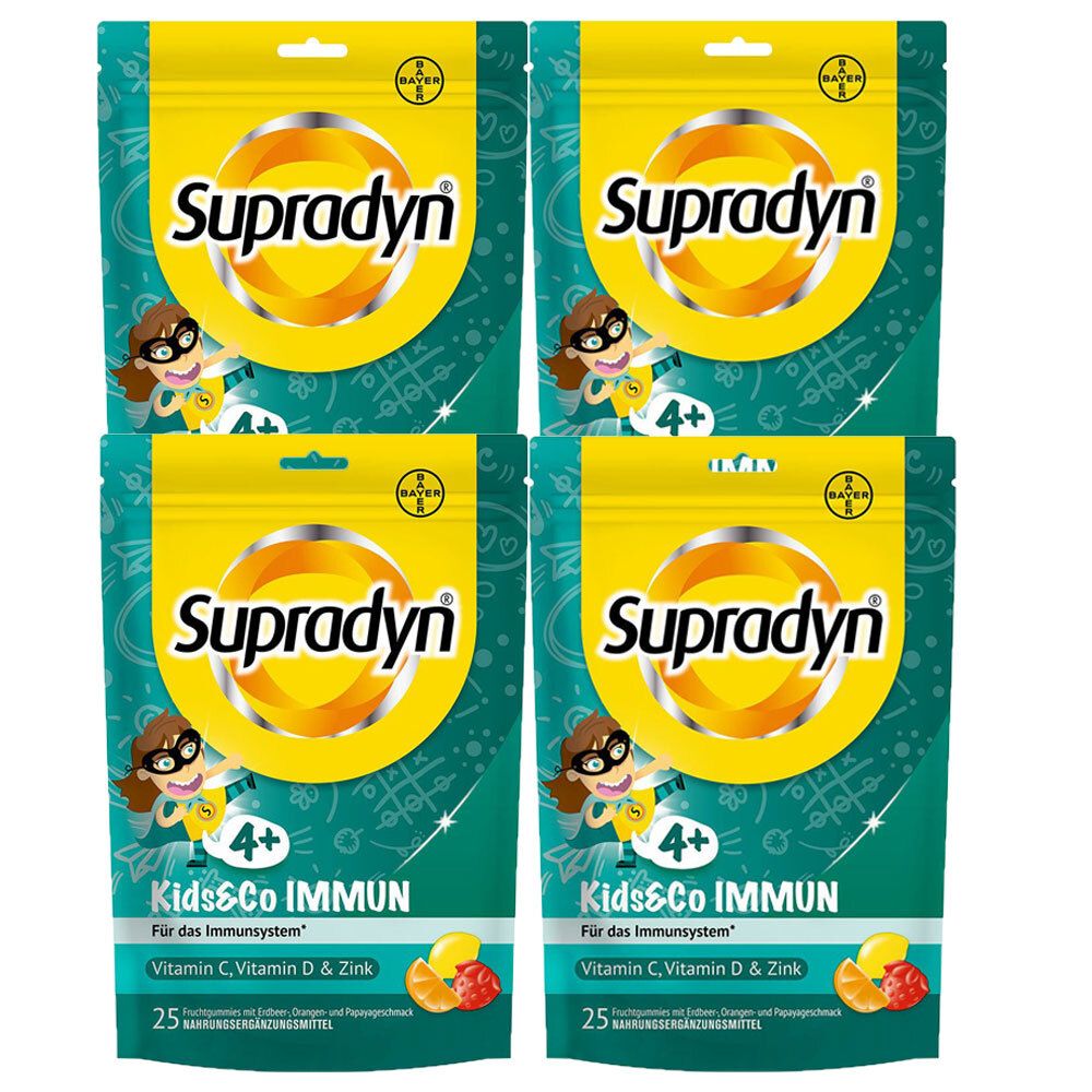 4x Supradyn Kids & Co Immun 4x25 St Bonbons