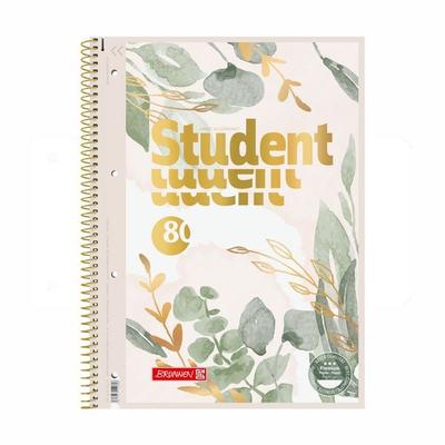 Brunnen Collegeblock Premium Student „Bloom“ ¦ A4, Lineatur 27, 80 Blatt, Nonbook von , Brunnen