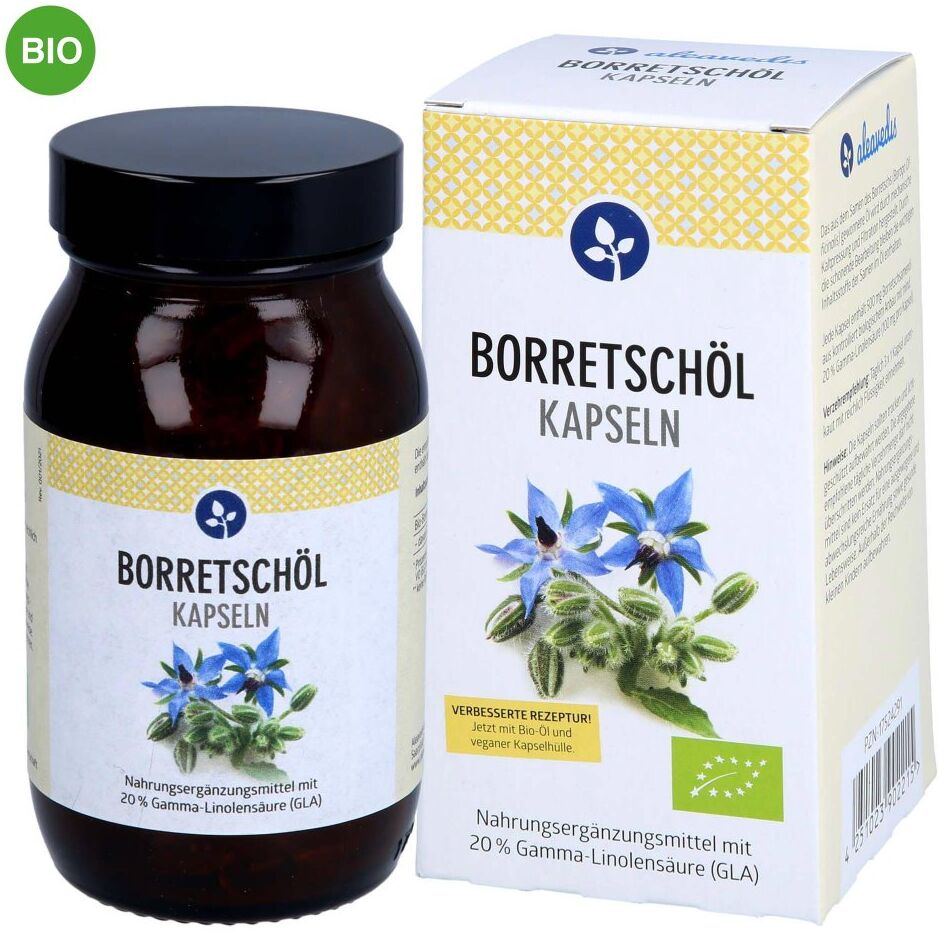 Aleavedis Naturprodukte Borretschöl 500 Mg Kapseln Bio Vegan
