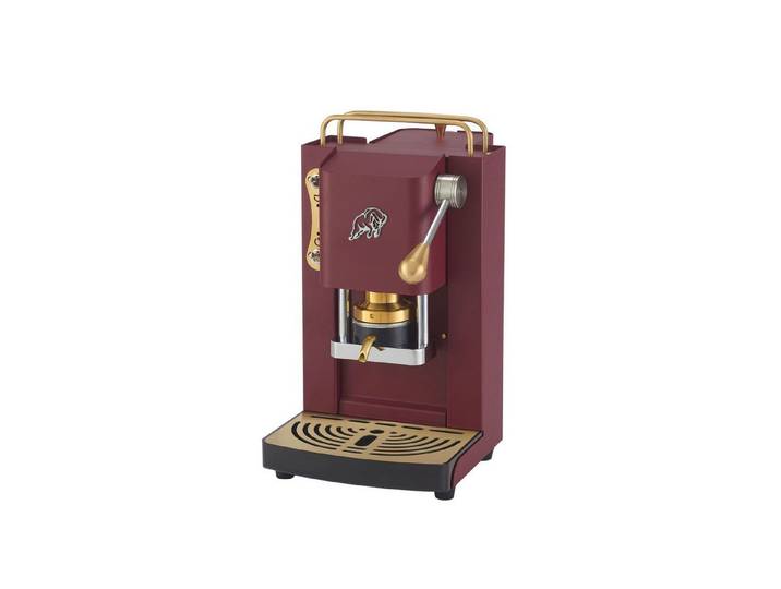 Faber Coffee Machines Espressomaschine Pro Essential Messing Kaffeepadmaschine, 44m ESE Pads, Messing-Details mit hochwertigem 3D-Logo