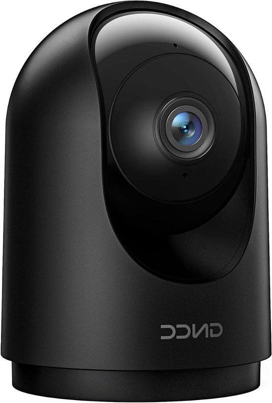 GNCC Beveiligingscamera Binnen - IP Camera met 360 Graden Dekking en 2K Resolutie - Zwart