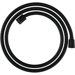 hansgrohe AXOR ShowerSolutions Textilbrauseschlauch, 1600mm, konische und zylindrische Mutter, 28259670, Farbe: Mattschwarz