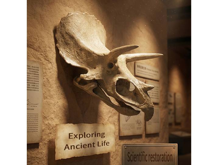Modèle de crâne de Triceratops, réplique réaliste de fossile de dinosaure, décoration murale Triceratops, ornement mural suspendu, pièce de décoration intérieure en résine, excellent cadeau pour les