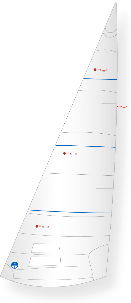 North Sails YNGLING H-5 JIB White