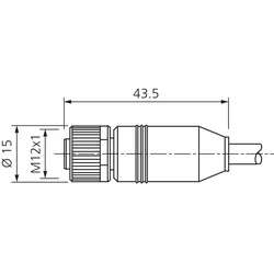 Di-soric I/O-Kabel VKHM-Z-35/12-A