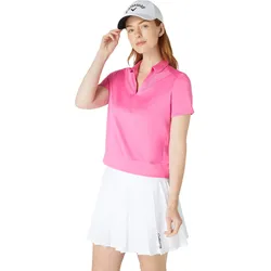 Callaway Polo Waist Length Mesh Detail, pink