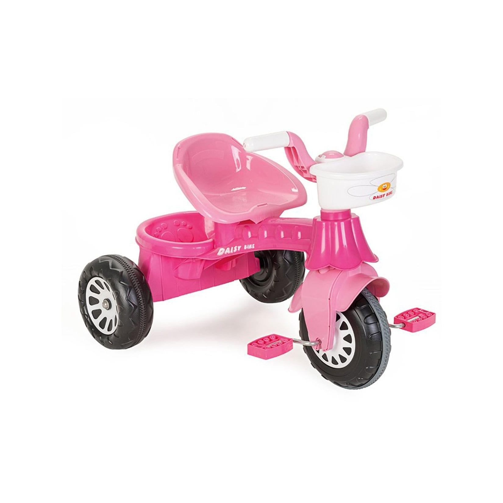 Pilsan Dreirad 07140 Korb vorne und hinten 35 kg Pedale Kunststoffreifen Motorik rosa