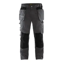 Handwerkerhose "1555" - D31 - dunkelgrau/schwarz