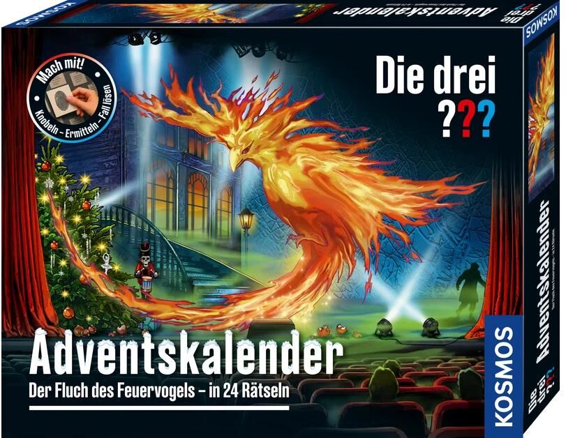 Adventskalender KOSMOS "Die drei ??? Adventskalender 2026", bunt, Adventskalender, Adventskalender bunt Einheitsgröße