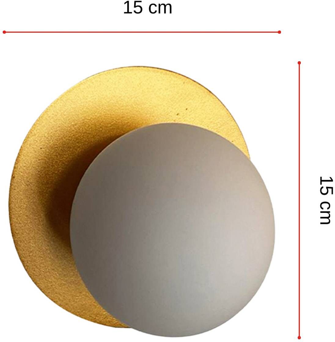 Wandlampe Aylin ROYALTECH, dimmbar, für Wohn- / Esszimmer, Metall, Modern, Wandleuchte, Wandlampe Innen