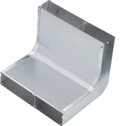 Hager UKK240482 Vertikalkrümmer 2-zügig aus Stahlblech zu UK 240x48mm