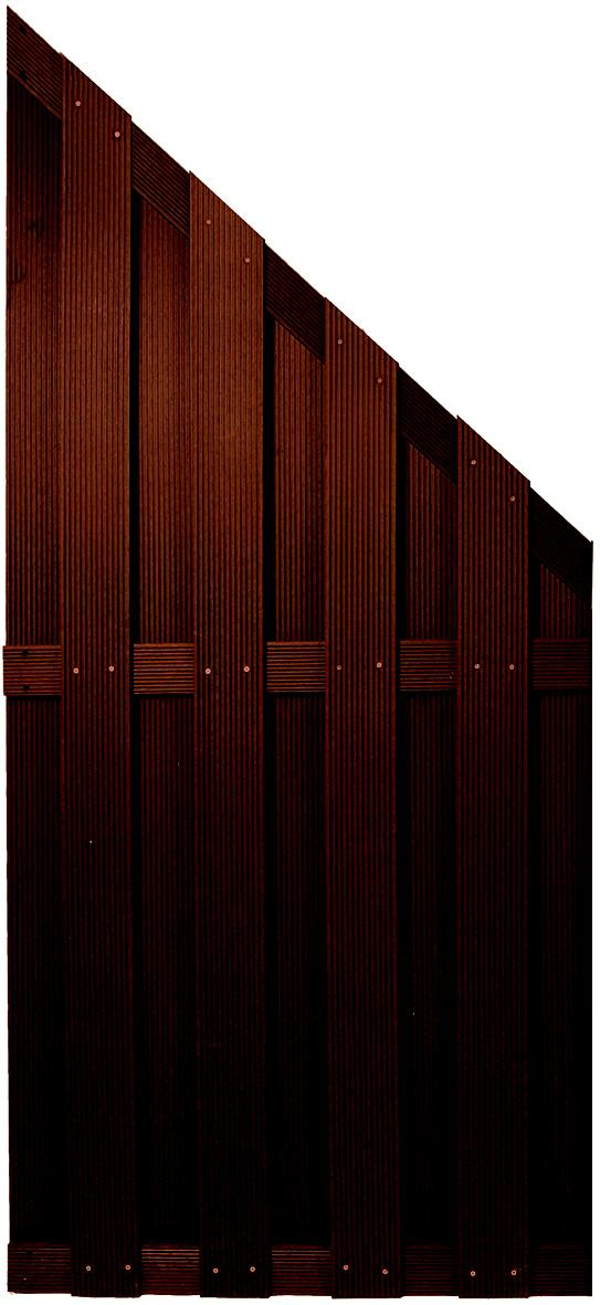 TETZNERJENT SHANGHAI ECKE braun 90 x 180/90 cm, WPC-Bretterz. 08436890