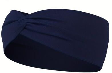 Fusion Finds Comfort Fit Wide Headband Knotted Yoga Headband For Sports, Running & Everyday Style 11