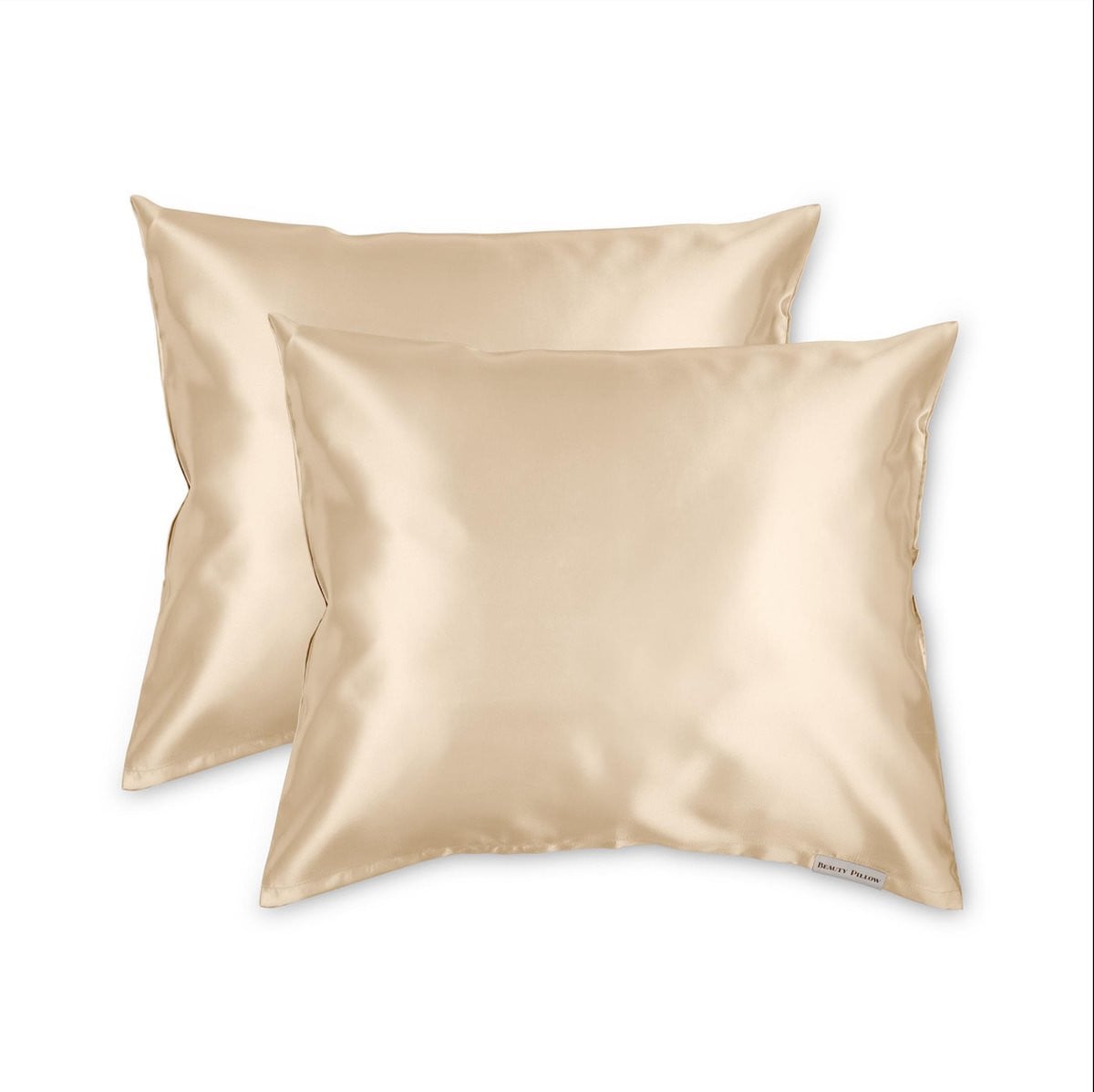 Beauty Pillow® Satijnen Kussenslopen Duo Pack Champagne 60x70 cm