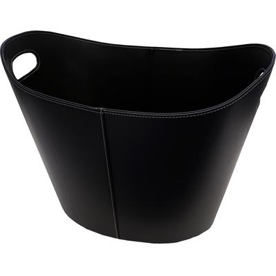 Aufbewahrungskorb FIREFIX "Kunstlederkorb", schwarz, B:39cm H:31cm T:46cm, Kunstleder, Aufbewahrungsboxen