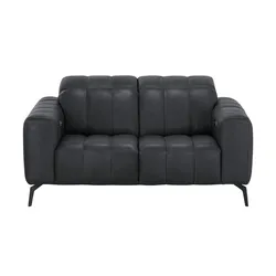 Natuzzi Editions Ledersofa mit Kopfteilverstellung Portento , schwarz , Maße (cm): B: 164 H: 78 T: 109.0
