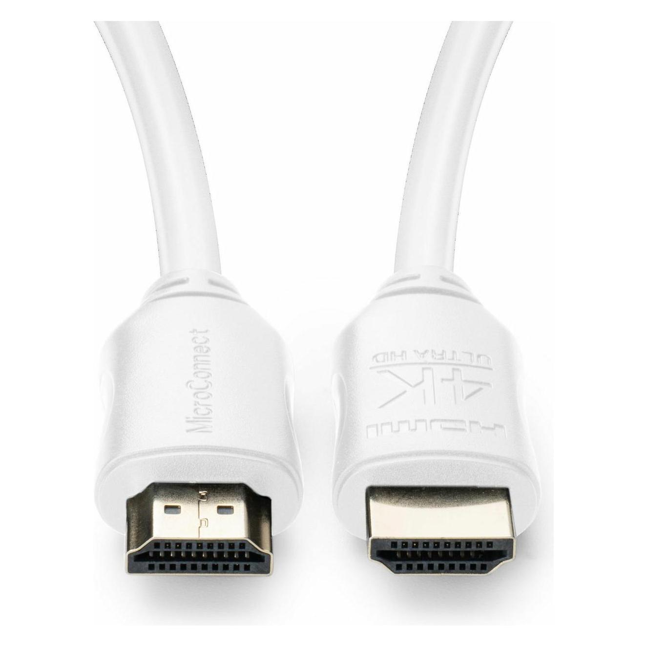 MicroConnect HDMI - HDMI (0.50 m) (MC-HDM19190.5V2.0WH)