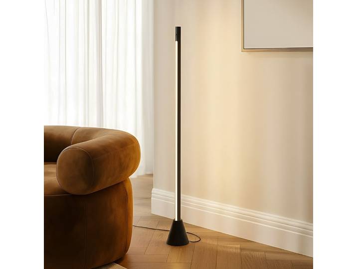 Linija LED Lampadaire Noir - Lucande - Salle à manger - Moderne - Aluminium - À ampoule unique