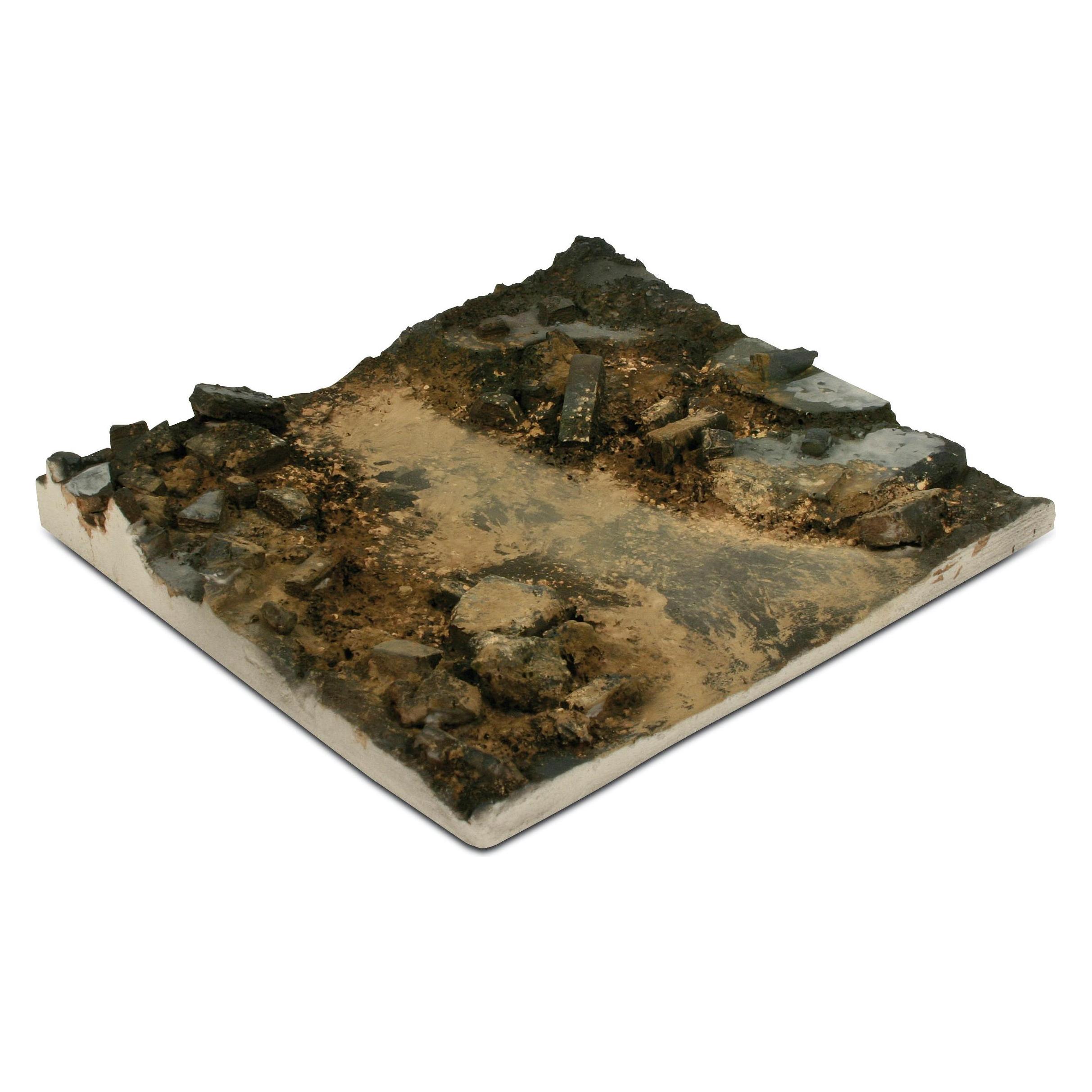 Wittmax Scenics Diorama Bases Rubble Street Section 14x14c (SC002)