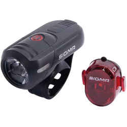 Sigma Sport Leuchten-Set Aura 45 USB / Nugget II schwarz