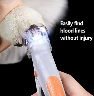 Multisell Products Hub LED Light Cat Dog Nail Clippers, Professional Pet Nail Clipper Scissors Tool LED Light Cat Dog Nail Clippers, Professional Pet Nail Clipper Scissors Tool