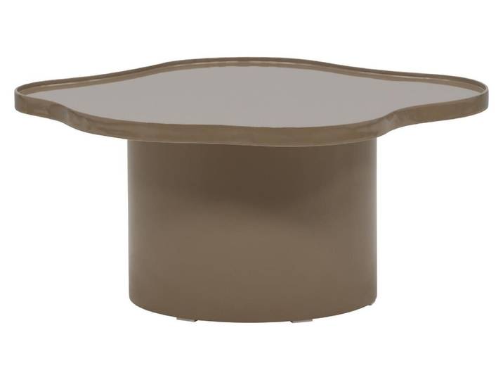 Ilse table basse Ø90 cm brun.