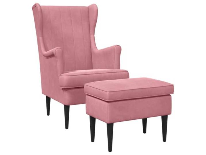 PUGYNBK Sessel mit Sitzsack, 2 Stück, Rosa, Samt Abnehmbares Kissen, Gestell aus Metall und Holz, ideal für Wohnzimmer oder Schlafzimmer