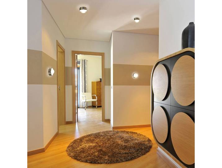 Top Light Deckenleuchte Puk, dimmbar, chrom / silber, für Flurbereich, Metall, Modern