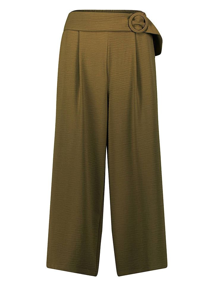 Zero Marlenehose in Oliv - 44
