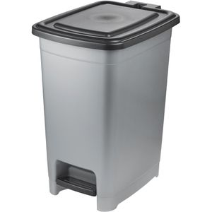 Keeeper Mülleimer Olaf, silber, aus Kunststoff, 25 Liter