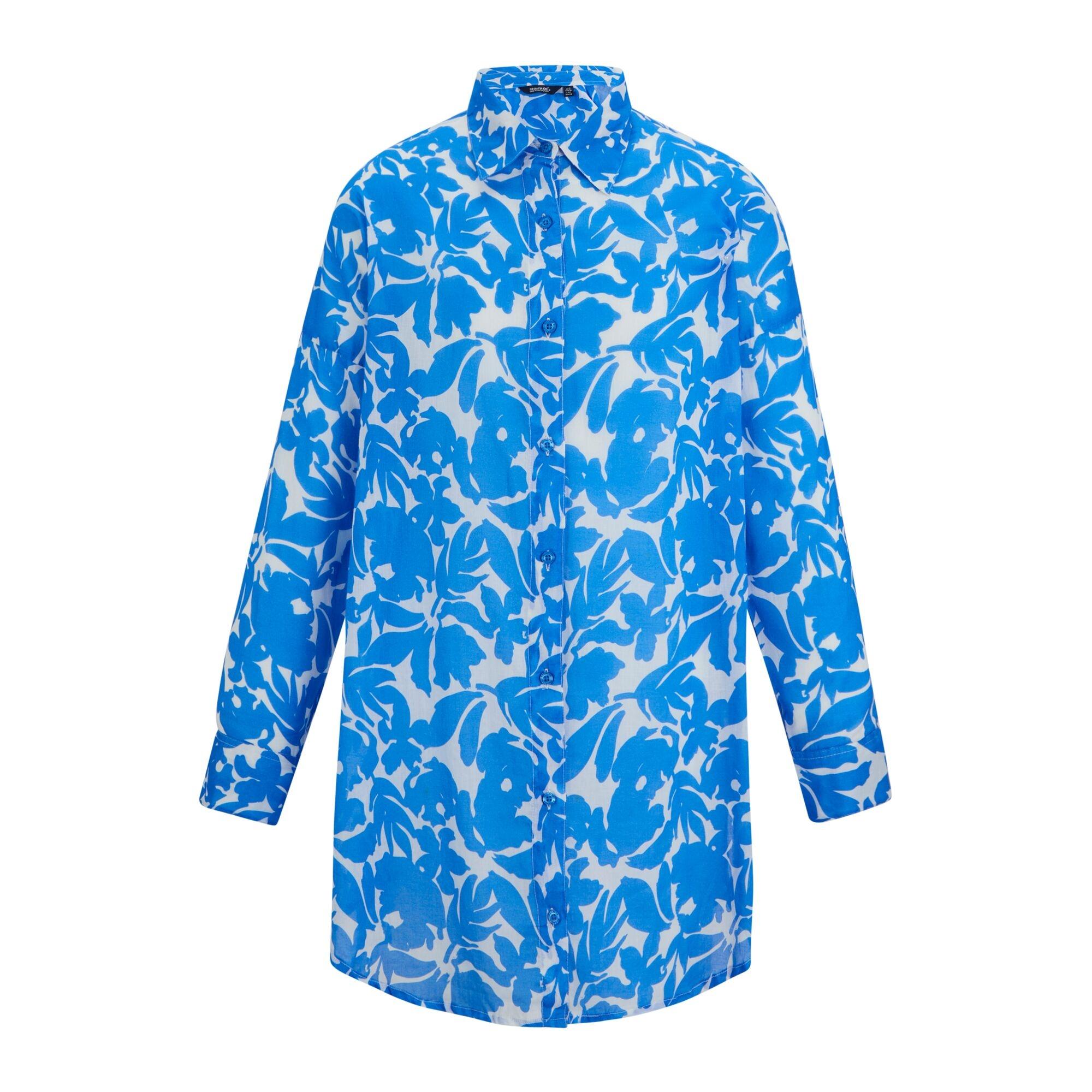 Regatta Dames Bloemen Shirt (Blauw)