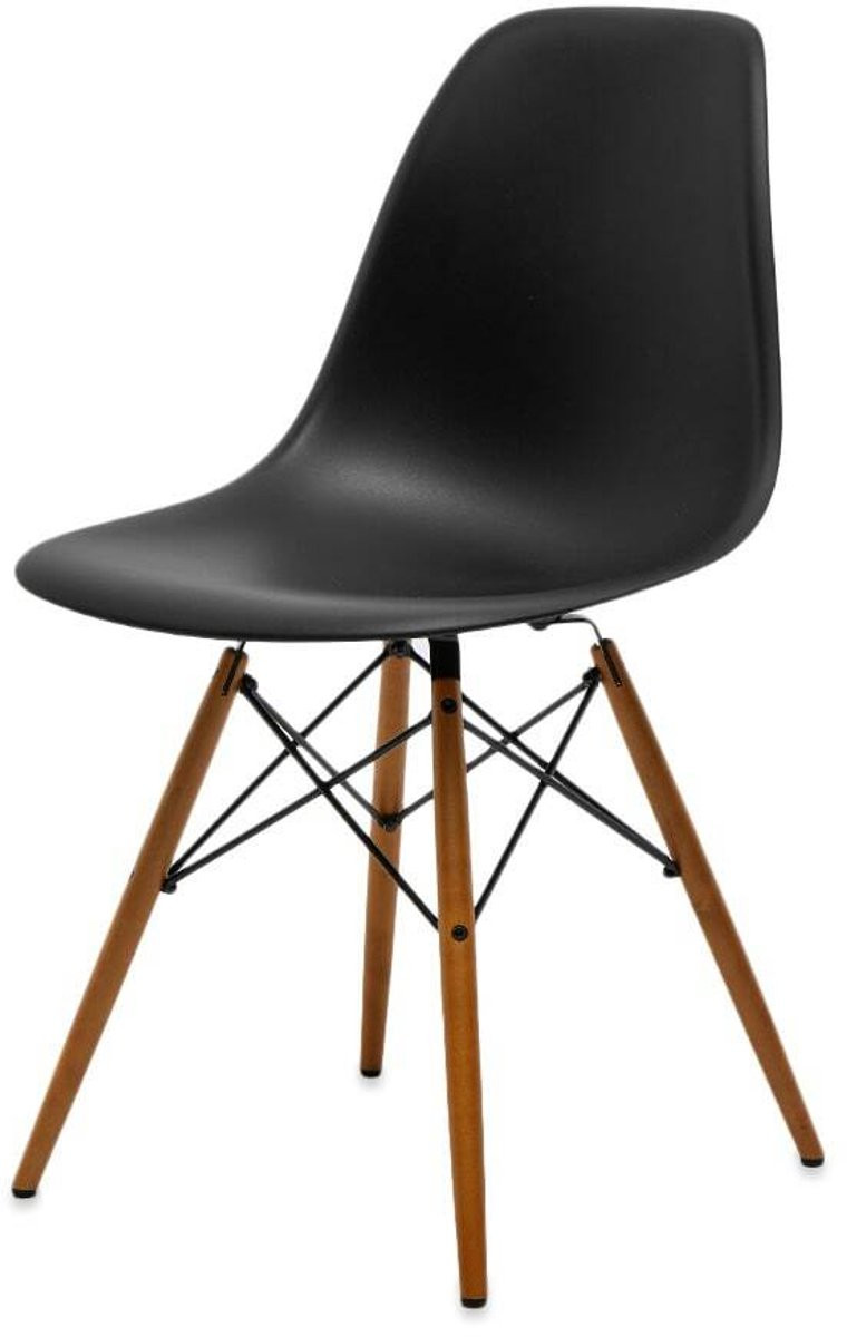 Vitra Eames DSW Side Chair met Light Maple Legs
