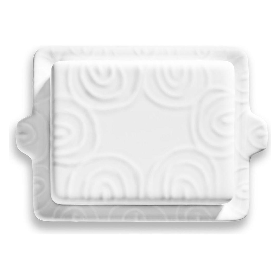 Gmundner Keramik Weissgeflammt, Butterdose (250g) (32915979)