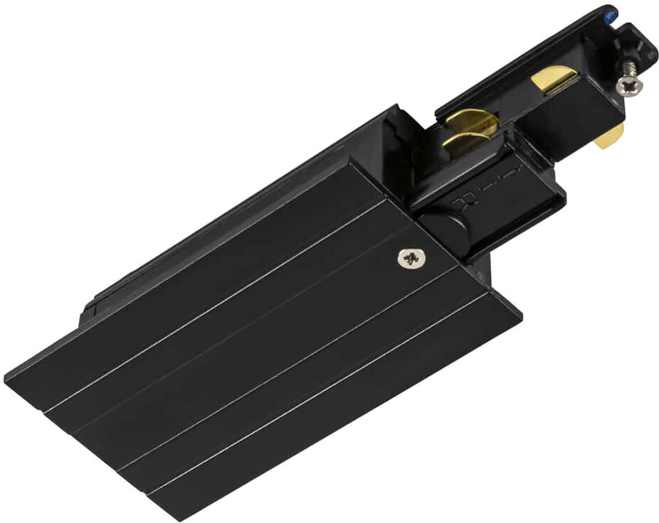 Slv Endeinspeiser, Für S-Track 3-Phasen-Einbauschiene, Erde Rechts, Schwarz, Dali - Zubehör Für 3-Phasen Stromschiene