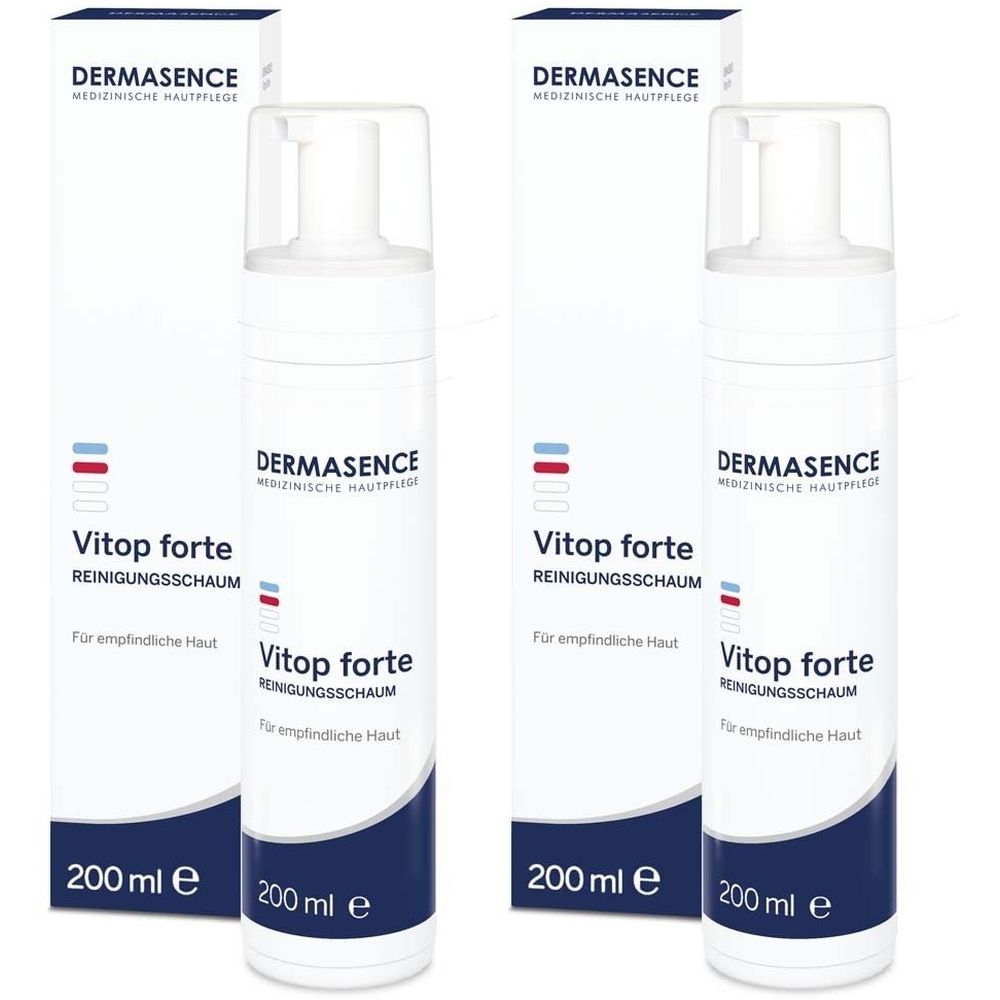 Dermasence Vitop forte Reinigungsschaum 2x 2x200 ml Schaum