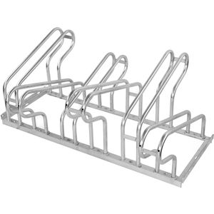 Moravia Fahrradständer Classic, Bodenmontage / freistehend, Einstellparker, beidseitig, Breite 105cm, für 6 Fahrräder