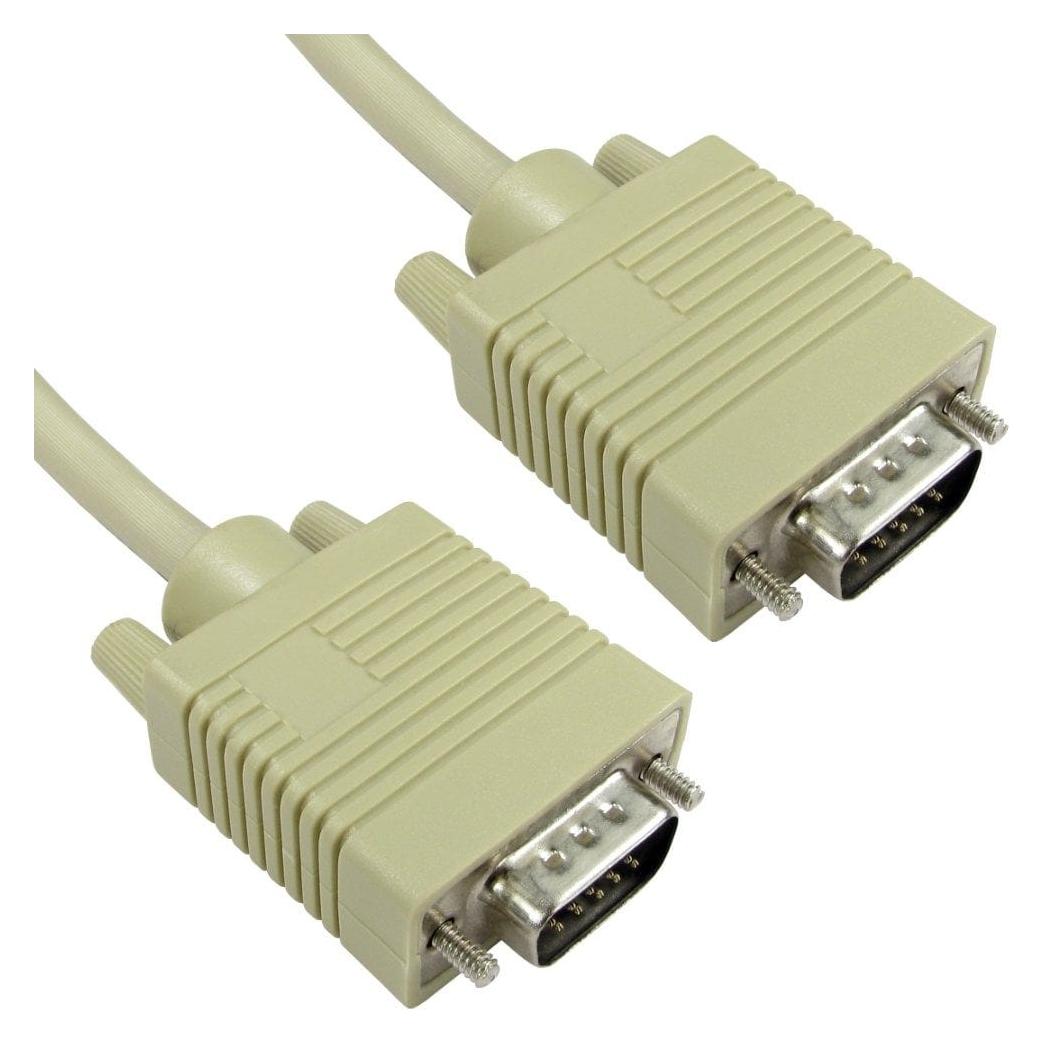 Cables Direct CDL 1m SVGA Male to Male - Beige (1 m) (CDEX-221)
