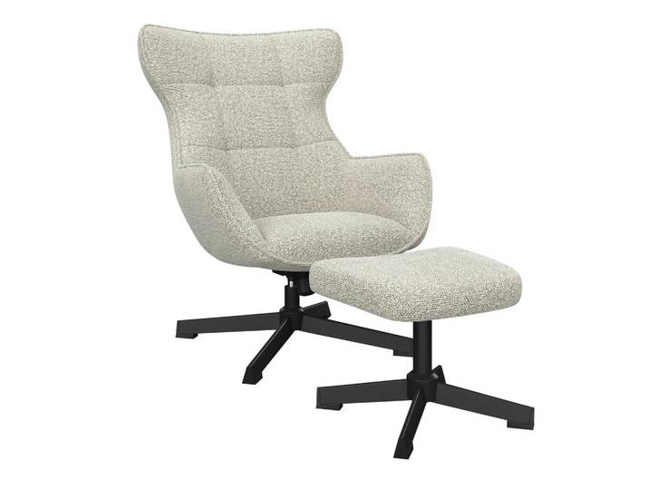 Relaxsessel Bogota beige, 360° drehbar