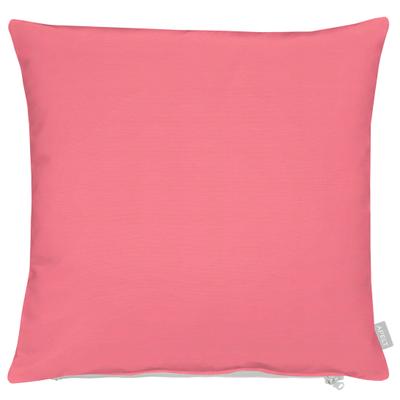 Dekokissen APELT "3800", pink (pink, unifarben), B:66cm L:66cm, Obermaterial: 75% Polyester, 25% Baumwolle, Dekokissen_Sitzkissen_Kissenhüllen, Statement-Reißverschluss