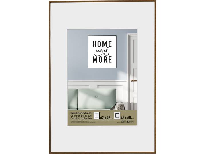 Home and More Kunststoffrahmen L2 62 x 93 cm Bronze