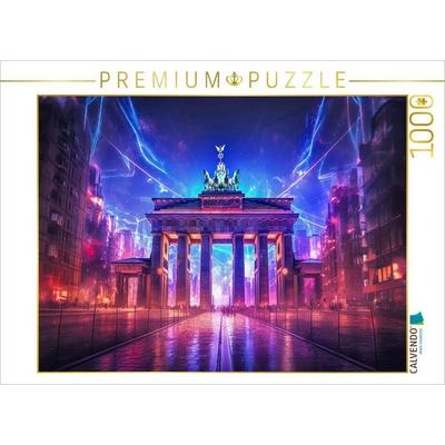 CALVENDO Puzzle Brandenburger Tor - Berlin | 1000 Teile Lege-Größe 64x48cm Foto-Puzzle für glückliche Stunden