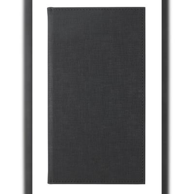 SIGEL RM100 Rechnungsmappe, schwarz, mit edler Leinenstruktur, strapazierfähig und leicht abwischbar, 23 x 13 cm
