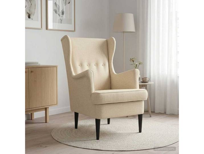 vidaXL Sessel vidaXL Sessel Creme Stoff