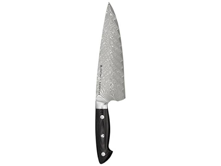 ZWILLING ZWILLING Kramer Euro Stainless Kochmesser, 20 cm, Rostfreier FC-61-Spezialstahl, Micarta-Griff, Schw