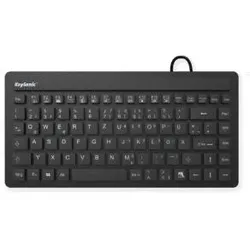 KeySonic KSK-3230IN kabelgebundene Mini Tastatur - QWERTZ DE - schwarz