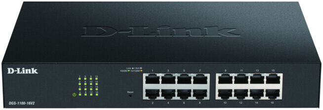 D-Link Switch Gigabit 16 ports Layer2 DGS-1100-16V2/E ; dlink (DGS-1100-16V2/E)