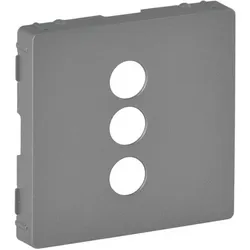 Legrand Valena Life, Abdeckung für RCA 3-fach Einsatz (aluminium)