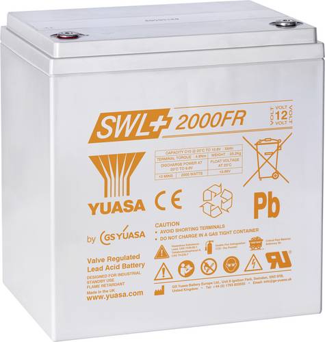 Yuasa SWL+2000FR Bleiakku Blei-Vlies (AGM) 57.6Ah 12V 1St.