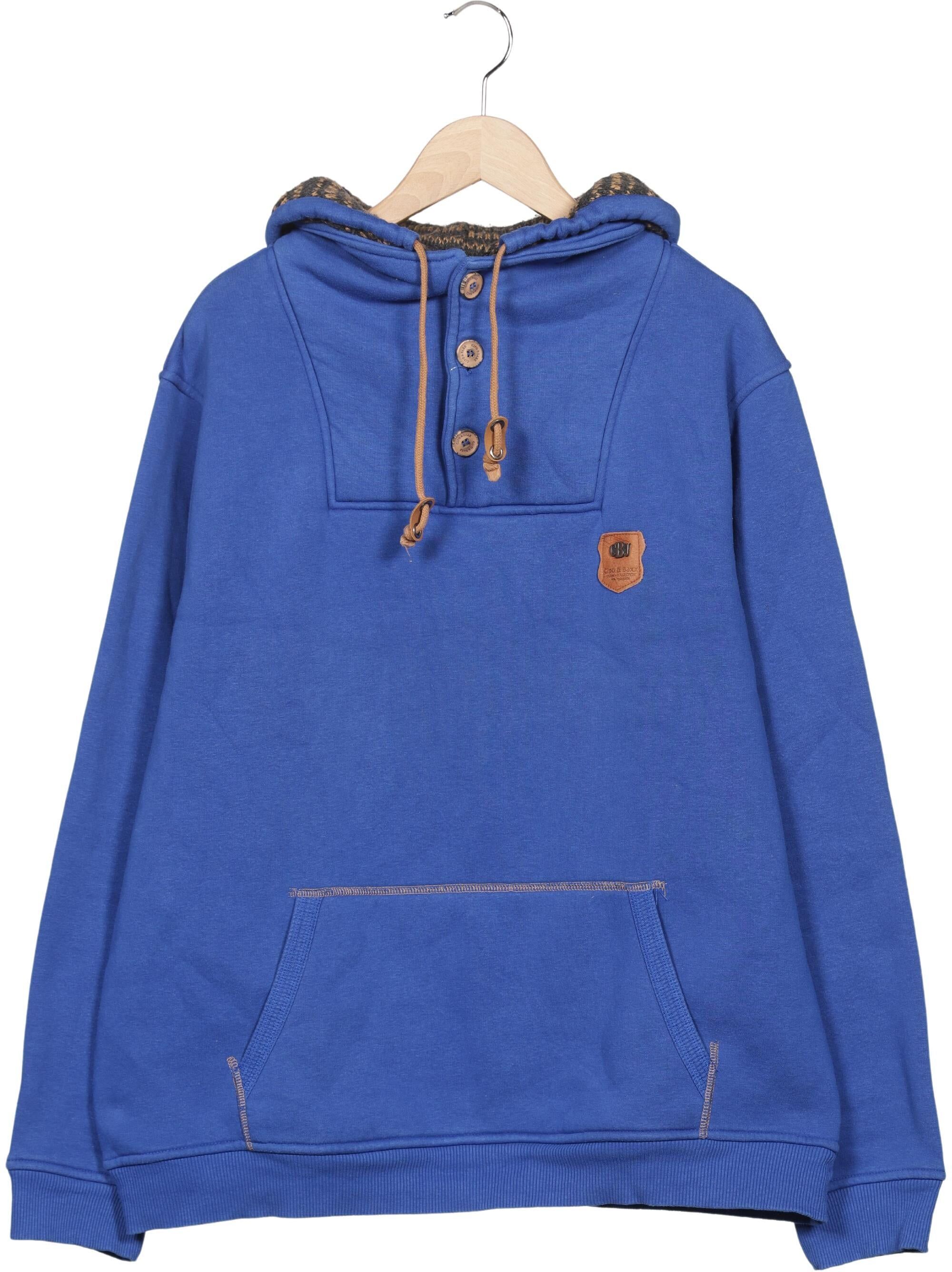 Cipo & Baxx Herren Sweater, Blau, Gr. Xxl, Synthetik / Baumwolle - Second Hand