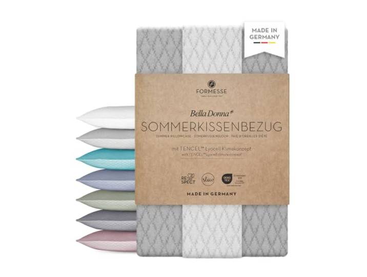 Bella Donna Sommerkissenbezug: edel, luftig, anschmiegsam; kein Bügeln